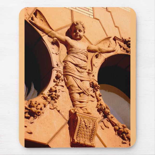 Mousepad Stone Cidadãos granito bebê em roupas de pântano (Frente)