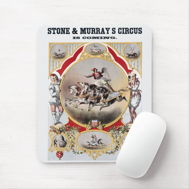 Mousepad Stone & Murray's Circus, cerca de 1870. (Com mouse)