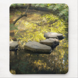 Mousepad Stone Steps Across A Pond
