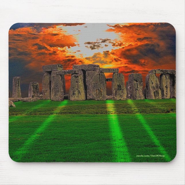 Mousepad Stonehenge Stones em Pé ao Sol (Frente)