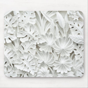 Mousepad Stonework em um motivo da folha e da flor