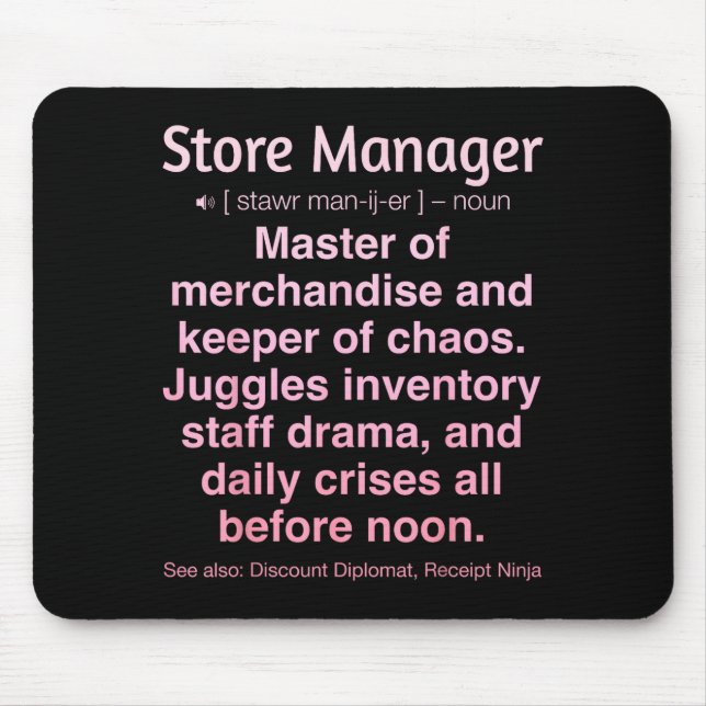 Mousepad Store Manager  (Frente)