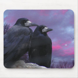 Mousepad Stormy Night Ravens