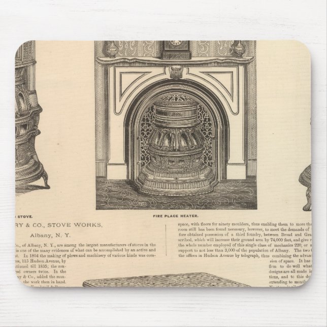 Mousepad Stove Works, Albany, Nova York (Frente)