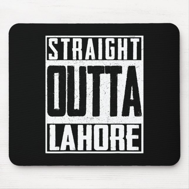 Mousepad Straight Outta Lahore Pakistan Pakistani Cricket-f (Frente)