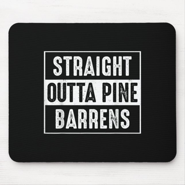 Mousepad Straight Outta Ne Barrens New Jersey Devil Monster (Frente)