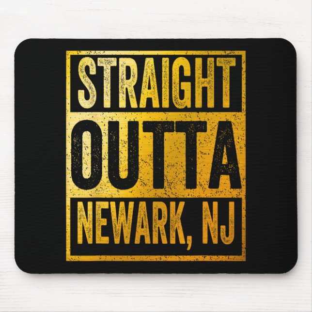Mousepad Straight Outta Newark New Jersey  (Frente)