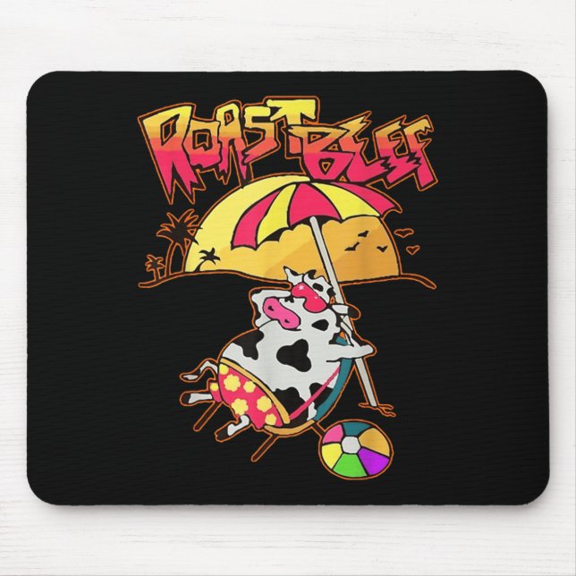 Mousepad Stranger Dustin Adora Parod De Vaca De Praia De Ca (Frente)