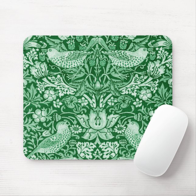 Mousepad Strawberry Thef Green, William Morris (Com mouse)