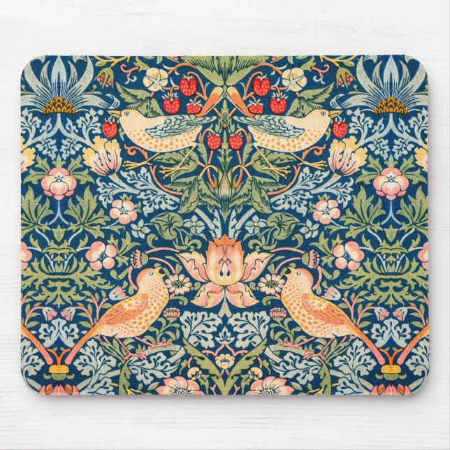 Mousepad Strawberry Thief (por William Morris) (Frente)