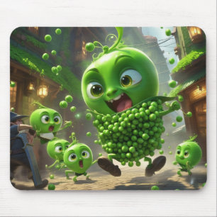 Mousepad Street Fighting Green Peas Fantasy