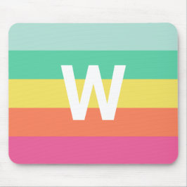Mousepad Stripe Personalizado do Bloco de Cores do Rainbow 