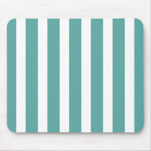 Mousepad Stripes Brancas Teais