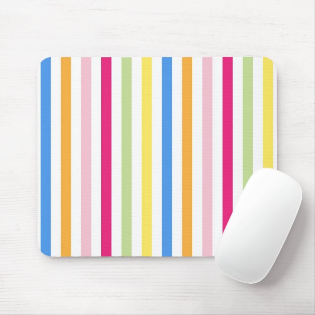 Mousepad Stripes Coloridas (Com mouse)