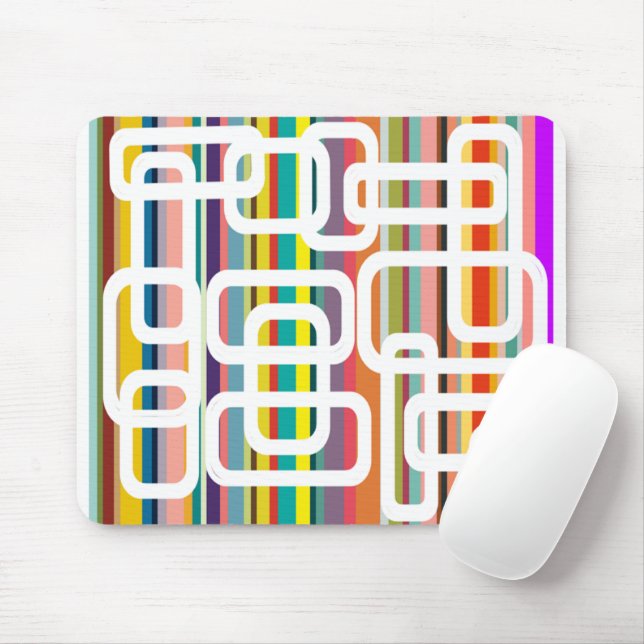 Mousepad Stripes e Retângulos (Com mouse)