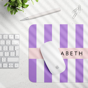 Mousepad Stripes Roxas, Padrões Retirados, Linhas, Seu Nome
