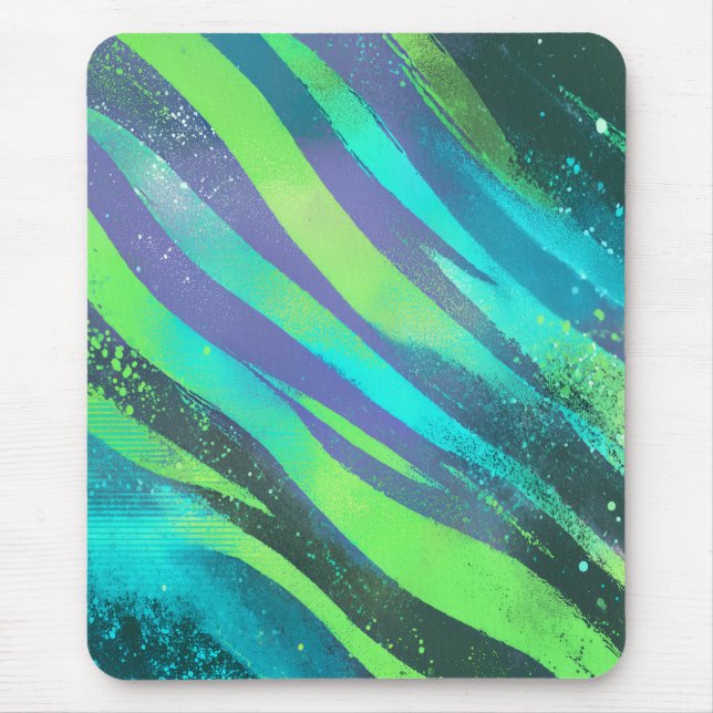 Mousepad Strömende Farbwogen im Neonlicht (Frente)