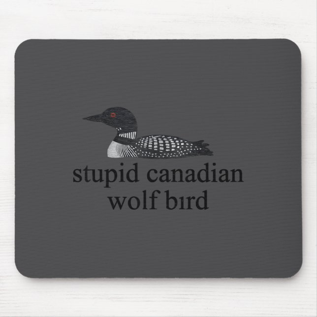 Mousepad Stud Canadian Wolf Bird Lgbt Hockey  (Frente)