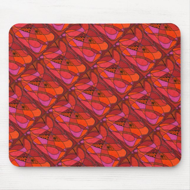 Mousepad "Study in Reds" (Estudo em Reds) Bloco de Manuais  (Frente)