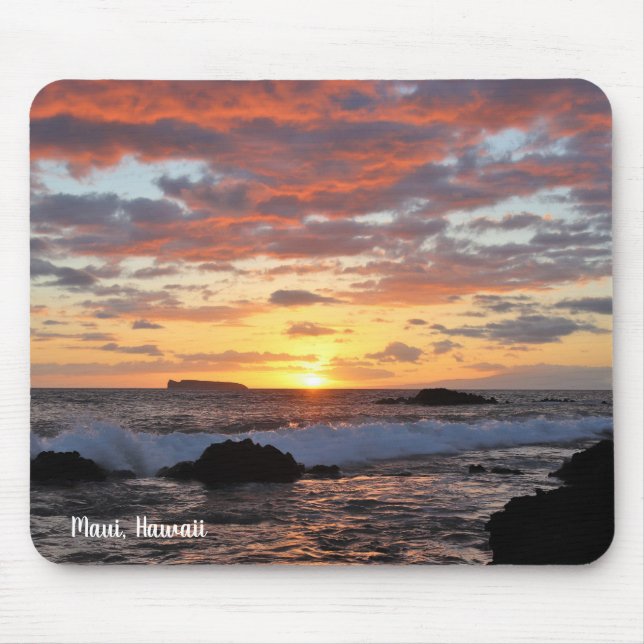 Mousepad Stuning Maui Beach Sunset (Frente)