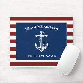Mousepad Sua Anchor de Nome do Barco