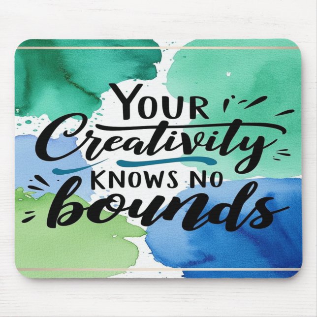 Mousepad Sua Criatividade Não Tem Limites (Frente)
