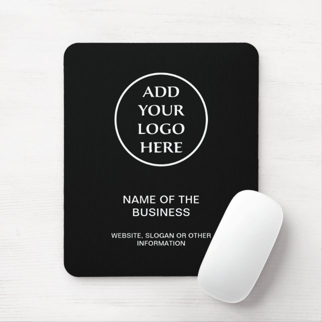 Mousepad Sua empresa comercial profissional de logotipo (Com mouse)