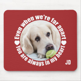 Mousepad SUA FOTO E Monograma Longe Distinto Pasta de Mouse
