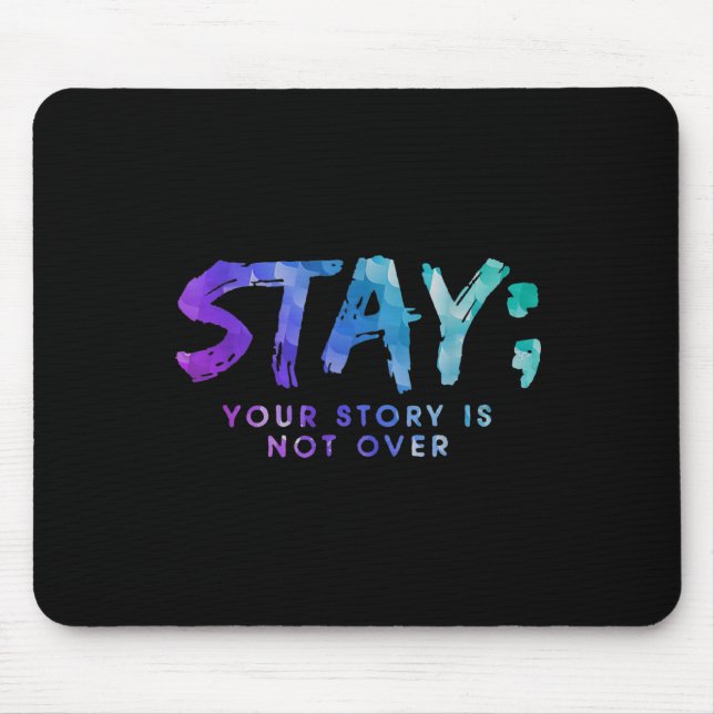 Mousepad Sua História Não Acabou De Estar Prevenção Suicida (Frente)