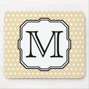 Mousepad Sua letra. Monograma feito sob encomenda. Ponto de