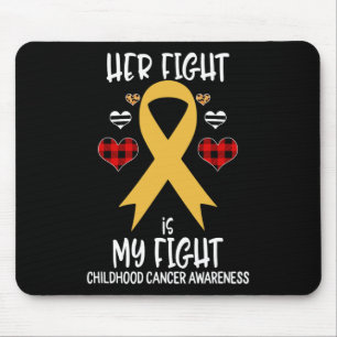 Mousepad Sua Luta É Minha Luta Conscientização do Câncer In