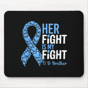Mousepad Sua Luta É Minha Luta Irmão T1d Diabetes Tipo 1