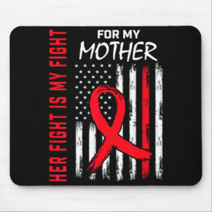 Mousepad Sua Luta É Minha Luta Mãe Coração Doença Conscient