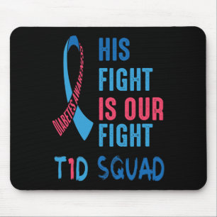 Mousepad Sua Luta É O Dia De Sensibilização Para A Diabetes