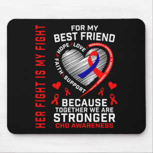 Mousepad Sua Luta Melhor Amiga Conscientização sobre Cardio