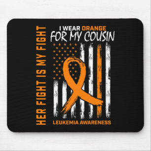 Mousepad Sua Luta Veste Laranja Primo Leucemia Cancer Conhe