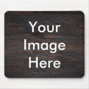 Mousepad Sua madeira quadrada de imagem personalizada