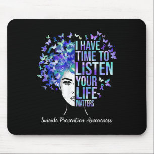 Mousepad Suas vidas Problemas Prevenção Suicídio Sensibiliz