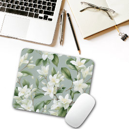 Mousepad Suave Elegância Floral de Jasmim