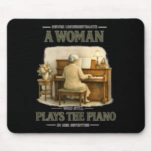Mousepad Subestimar Mulher Que Jogou ano Seus Setenta