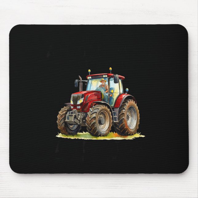 Mousepad Subestimar um homem velho dirige um trator aos 70 (Frente)