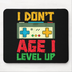Mousepad Subir de Nível Jogando Video Games Aniversário de 