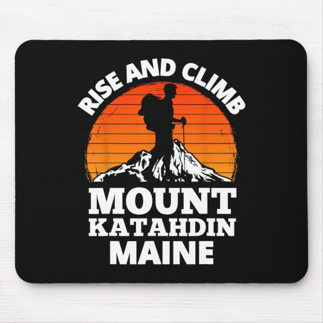 Mousepad Subir e Escalar Monte Katahdin Escalada de Montanh (Frente)