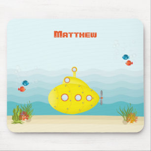 Mousepad Submarino Amarelo Profundo