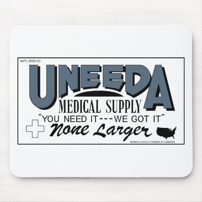 Mousepad Subministro médico de Uneeda (retorno do morto (Frente)