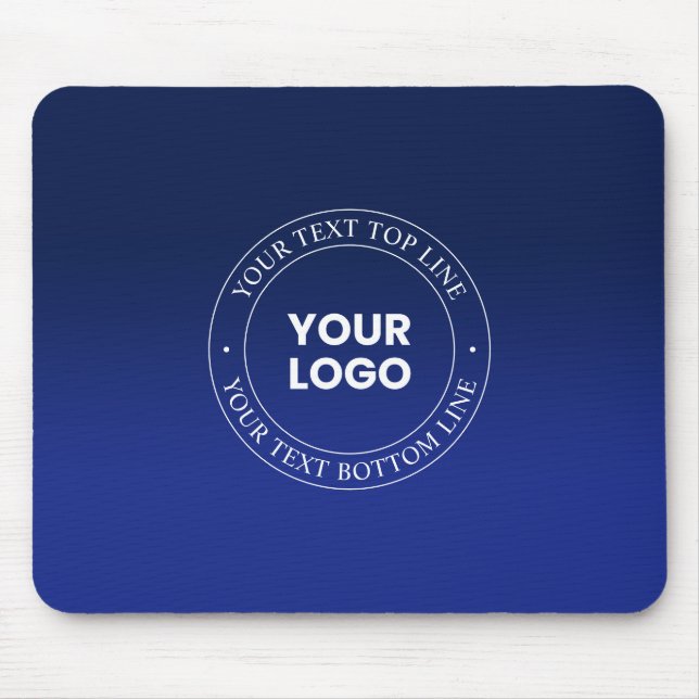Mousepad Substituição Fácil de Logotipo e Texto | Gradiente (Frente)