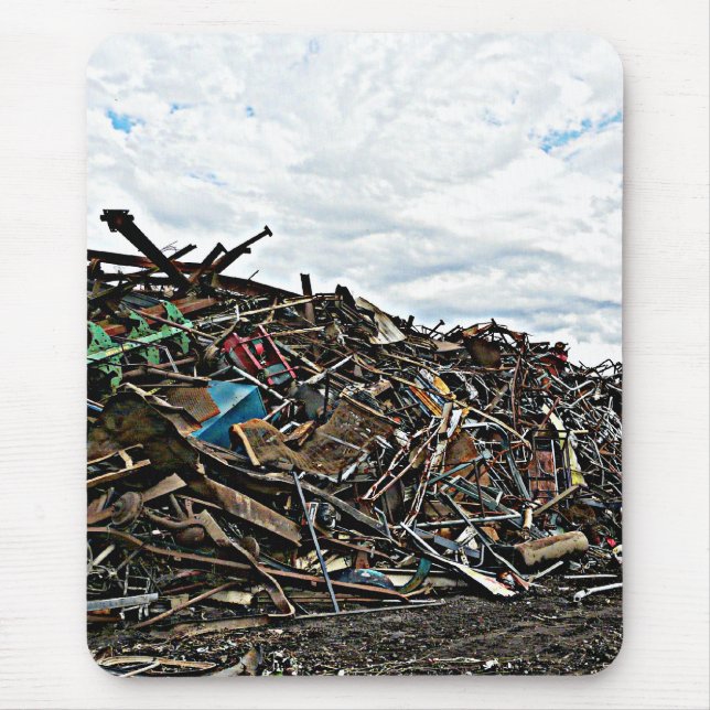 Mousepad Sucata de metal do reciclar no cemitério de (Frente)