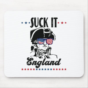Mousepad Suck It England Engraçado 4 De Julho - George Wash