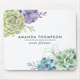 Mousepad Sucultivos do Cactus Desert Watercolor