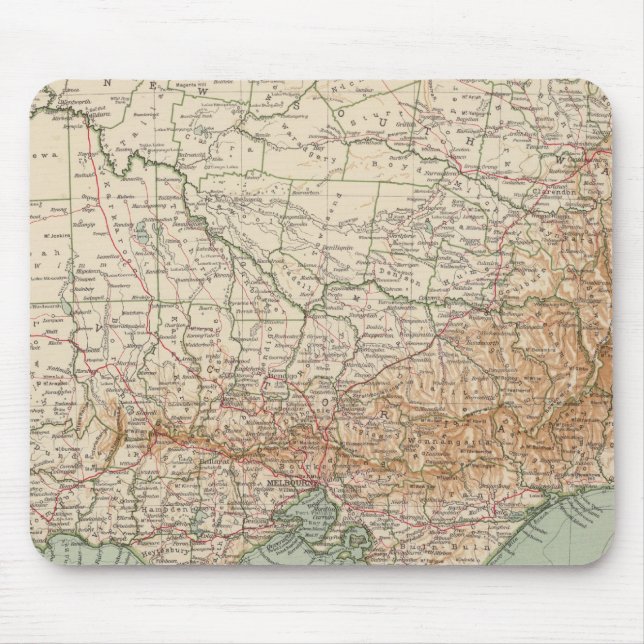 Mousepad Sudeste da Austrália por 168 (Frente)